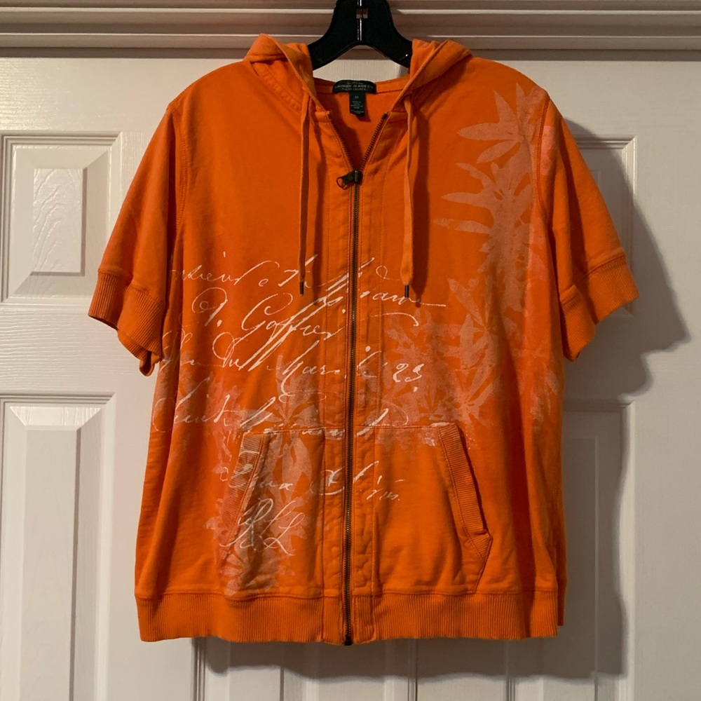Ralph Lauren short sleeve hoodie. Size 1X
